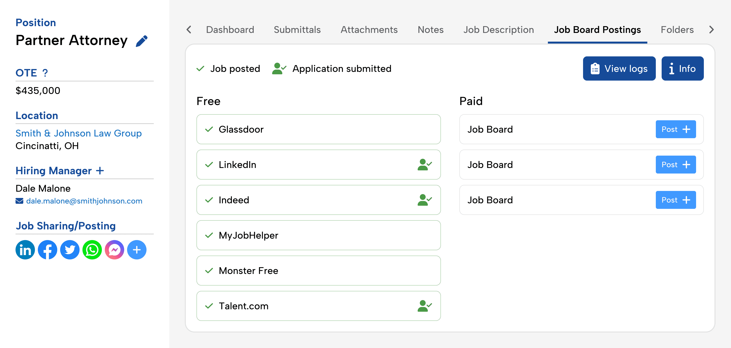 ATS designed for RPO teams